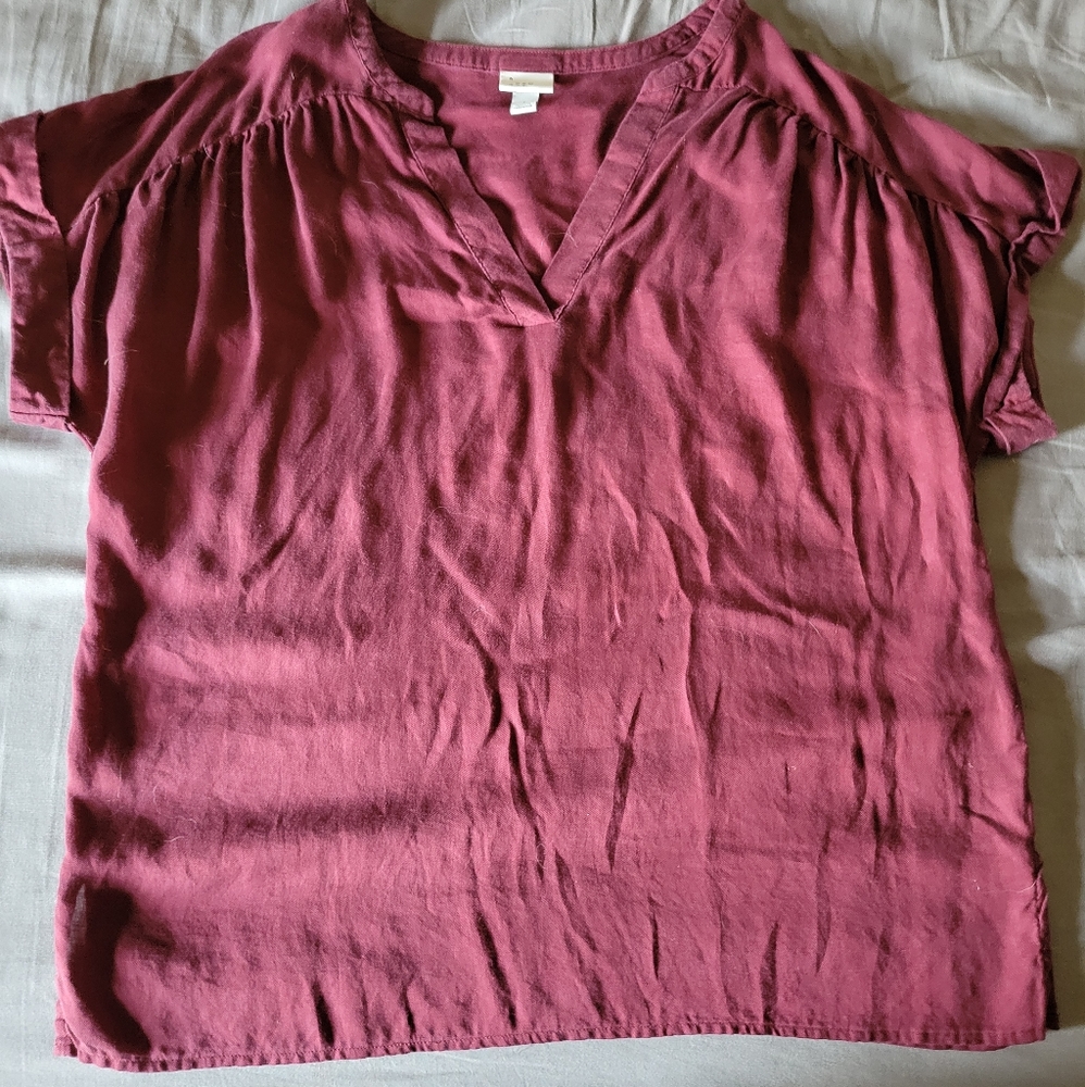 A New Day Maroon Large Shirt